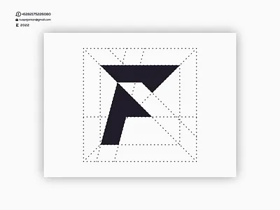 Monogram F Logo Design art awesome branding design design logo designer dubai enwirto icon letter lettering logo logos minimal monogram ui