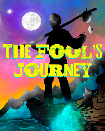 The Fool's Journey: Tarot Deck Book Cover book cover design graphic design illustration procreate tarot tarot card tarot design the fools journey