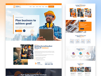 Construction WordPress Theme best template business company construction design dreamit envato graphic design handyman industry multipurpose repair service template templatemonster theme themeforest website wordpress wp theme