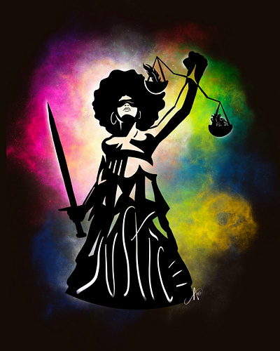 Justice. black excellence blm design illustration justice portraits procreate vote womens rights