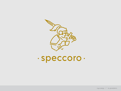 speccoro branding coffee line logo warrior