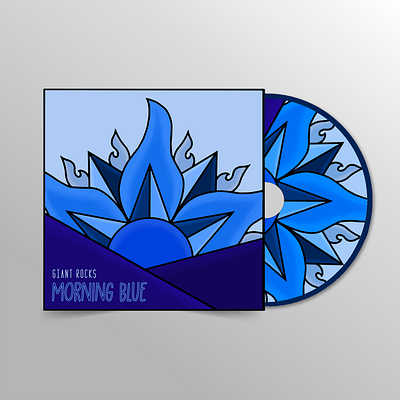 Morning Blue 2d blue cd cd cover comic book cover design graphic design illustration morning morning blue music popular music retro