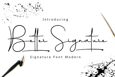 Better Signature Script Fonts branding design elegant fashion fonts graphic design handwritten illustration instagram lettering logo logotype modern monoline script signature wedding