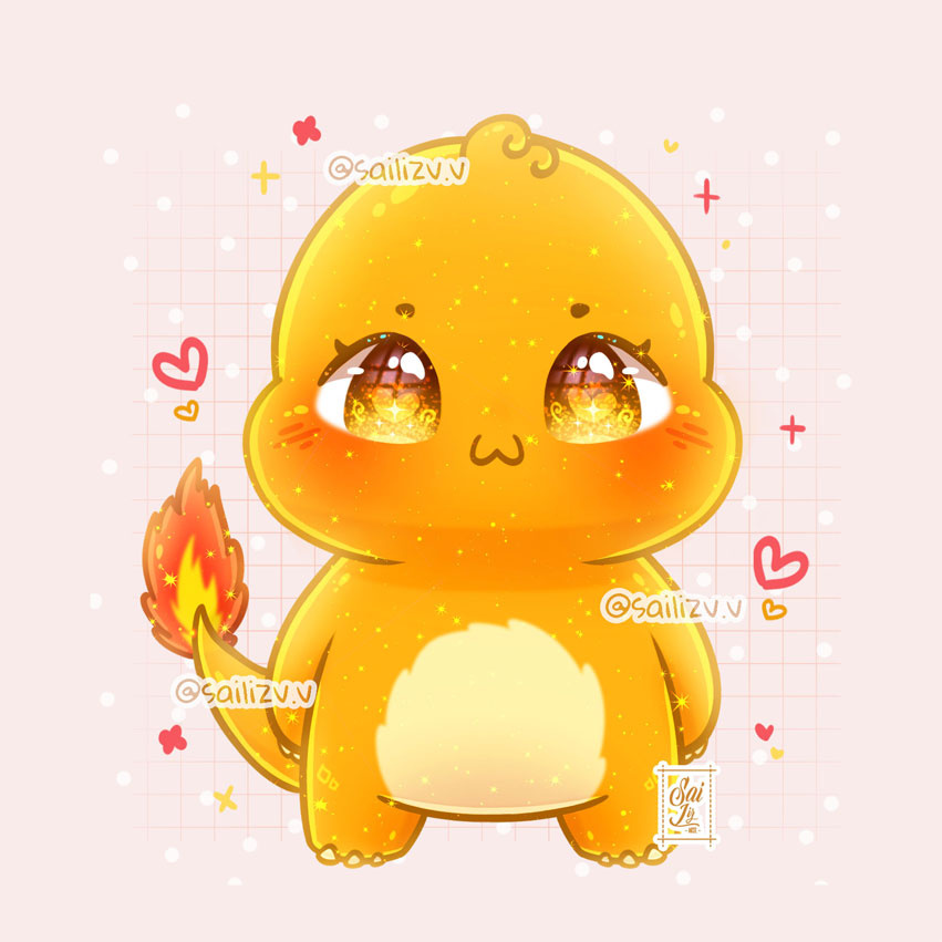 Eevee Pokemon Kawaii Fanart por sailizv.v by Sai Liz on Dribbble