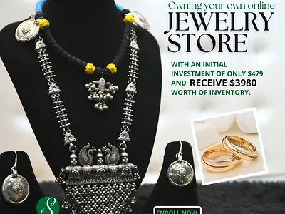 Online Jewellery Store Banner branding corporate design design flat graphic design illustration logo ui