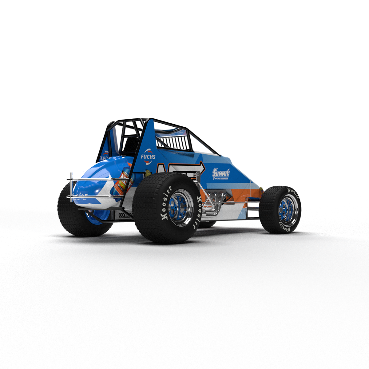 Wingless Sprint Car 3D model by Mogra on Dribbble