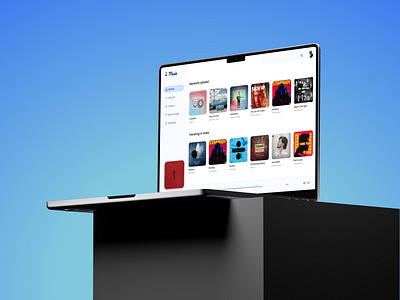 🎵 Music Player Web Concept desktop figma music player ui ui design web app web design