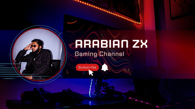 GAMING CHANNEL COVER PAGE branding graphic design ui