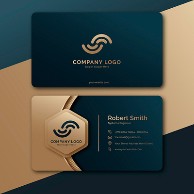 Dark Mixed Business Card Design branding graphic design