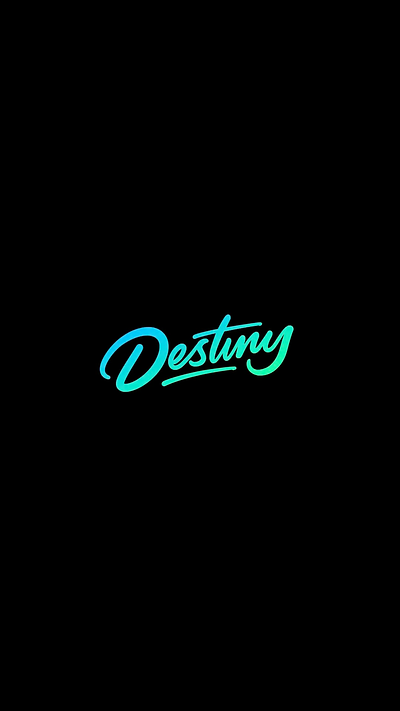 DESTINY Typography Design 3d branding graphic design logo