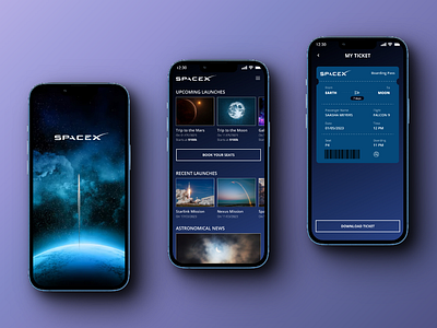 SpaceX Commercial Rocket Seat Booking Challenge app design designchallenge seatbooking spacex ui uidesign ux uxdesign
