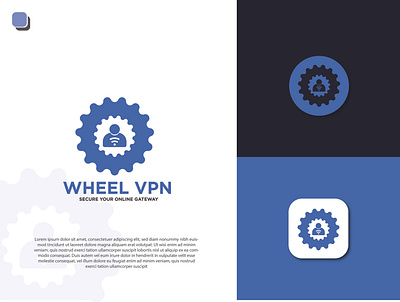 Wheel VPN Logo 2d logo branding branding design branding logo business logo company logo design graphic design logo logo branding logo design logofolio
