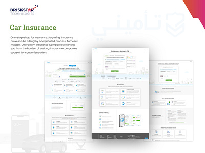 Car Insurance app design ecommerce insurancewebsite logodesign ui ux web webdesign