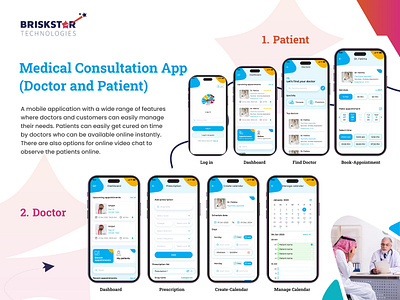 Medical Consultation App app appdesign application design healthcareapp logo medicalapplicationdesign mobileapplication ui ux web websitedesign