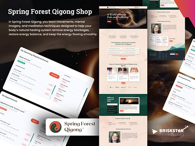 Spring Forest Qigong Shop app design designwork ecommerce graphic design ui ux web website websitedesign