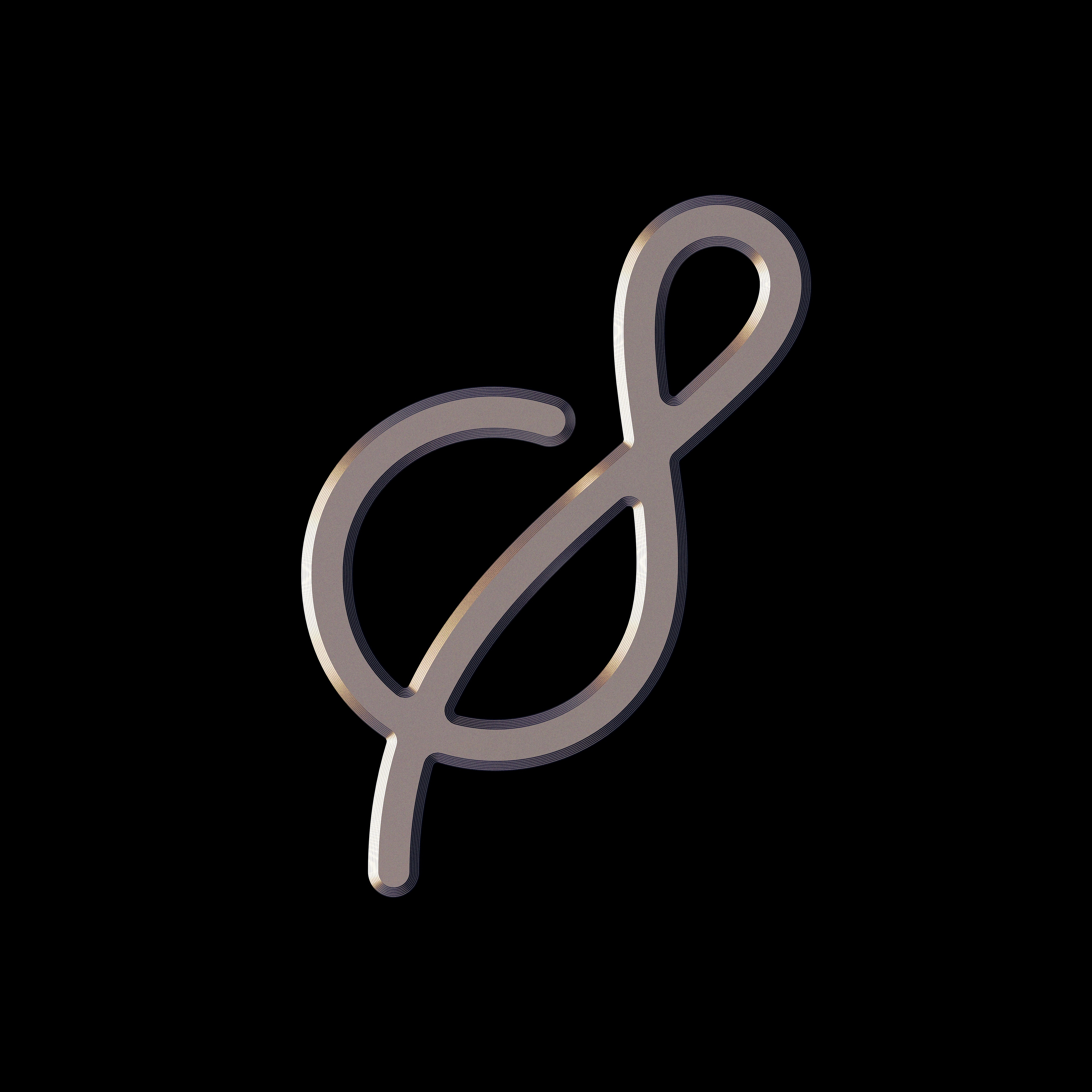 S 36 days of type 3d bevel brand brand identity branding customtype design extrude graphic design illustration illustrator lettering logo logodesign monoline s script typography vector