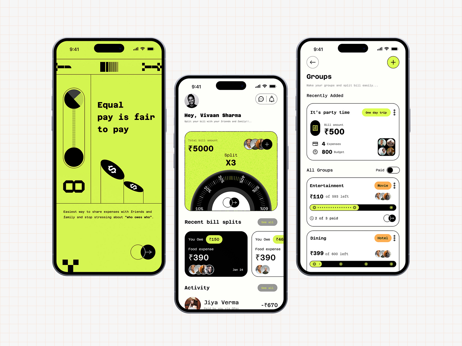 Bill Splitting App By Vibhor Prajapati On Dribbble