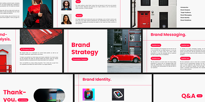 Brand Strategy Presentation Template brand brand guidelines brand strategy branding design figma free graphic design presentation presentation design
