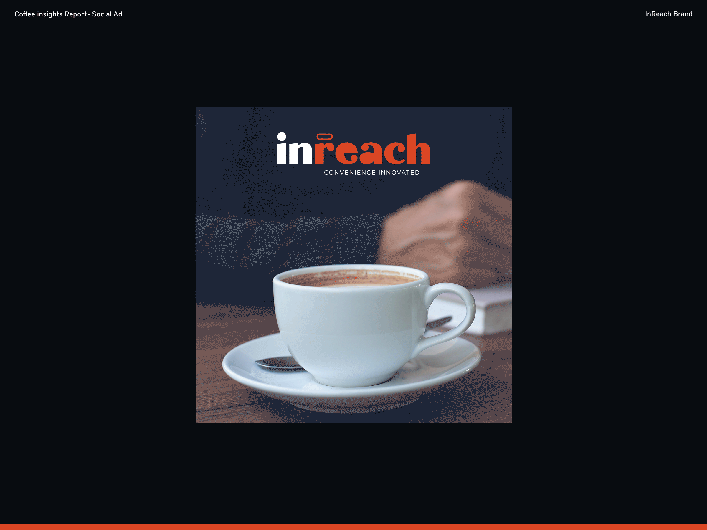 InReach Brand Animation Ads ad animated gif animation branding coffee email gif graphic design illustration linkedin orange smoke