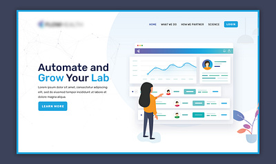 Illustration for Medical Lab for growth cilnical design graphic design illustration laboratary medical vector