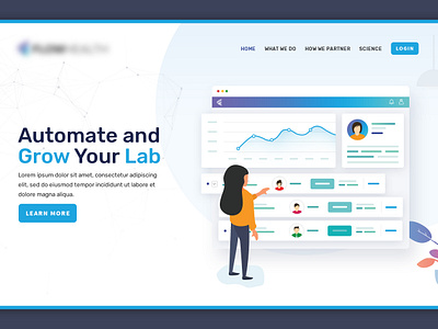 Illustration for Medical Lab for growth cilnical design graphic design illustration laboratary medical vector