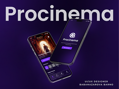 Procinema APP app app design cinema cinema app dark mode design figma ui user interface ux дизайн приложения приложение