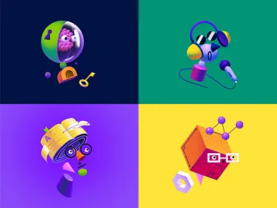 Illustrations for podcast platform art clean colors design illustration illustrator platform podcast visual