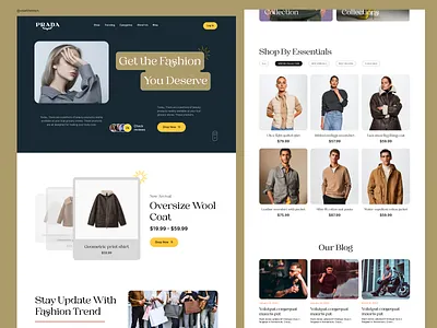 Fashion Design Landing page app branding design graphic design illustration landing page logo typography ui ux vector