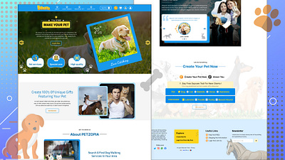 Pet Ecommerce Website UI Design 3d branding design graphic design illustration logo motion graphics ui ui design uiux vector