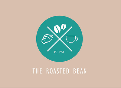 The Roasted Bean branding graphic design logo