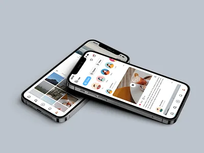 Social Media UI Design design graphic design mobile apps social media ui