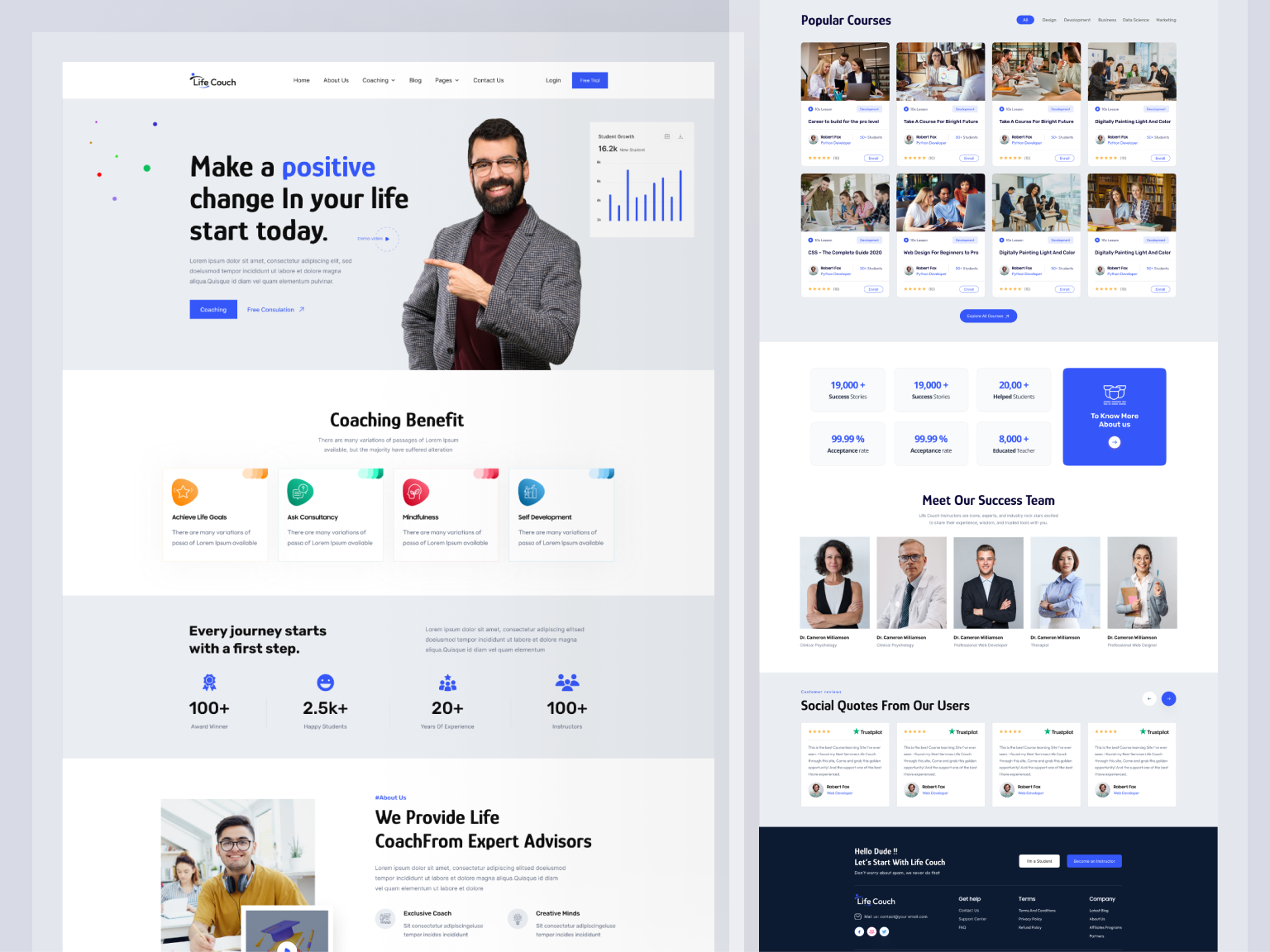 Life Couch landing page ui by Khaled 👑 on Dribbble