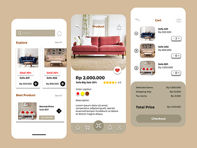 App Interior Design branding graphic design ui