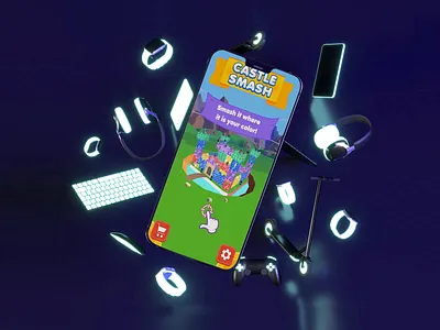 Castle Smash Game Design 3d animation brand branding design digital digital art fun game game design game development game ui game ux gaming graphic design identity branding illustration motion graphics ui ux