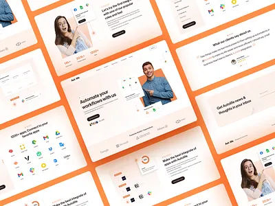 Autolife - Workflow automation landing page automation automation platform flowchart homepage integration integration website low code management sourav deb uidesign uiux uiux designer uxdesign web web design web designer webdesign website website builder workflow