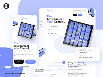 E-butterfly supply chain - Landing Page branding creative delivery service ecommerce delivery interface landingpage logistic website logistics logistics company parcel shipment shipments shipping shipping container shipping tracking tracker ui uiux web design