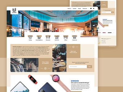 Utopia Department Sore Homepage graphic design shopping store ui ux web design website
