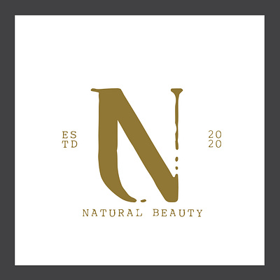 NATURAL BEAUTY LOGO DESIGN beautiful beauty board branding care design graphic design logo logodesign monogram n natural