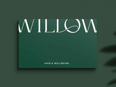 Willow hair & Wellbeing Branding brand brand design branding design designer devon designer exterior design graphic design hair wellbing hair salon icon illustration logo salon branding shop front typography vector willow