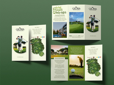 Gloria Golf Resort Brochure Design branding brochure catolog golf golf brochure graphic design hotel hotel brochure typography vector