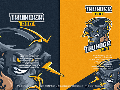 Thunder Bolt Logo bolt branding design graphic design identity illustration logo mark thunder tornado tshirt vector