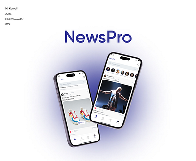 NewsPro - Mobile App Design agency app branding design facebook graphic design ios kanye west mobile news shop social media twitter ui uidesign uiux