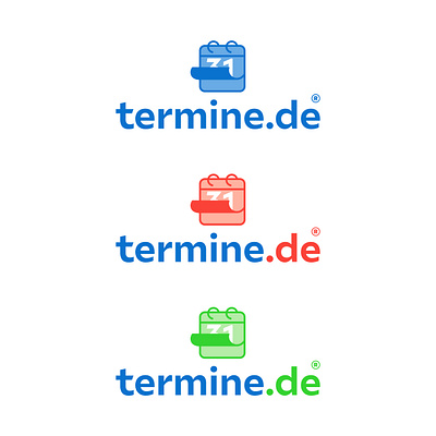 logo for the webapp termine.de branding design graphic design illustrator logo vector