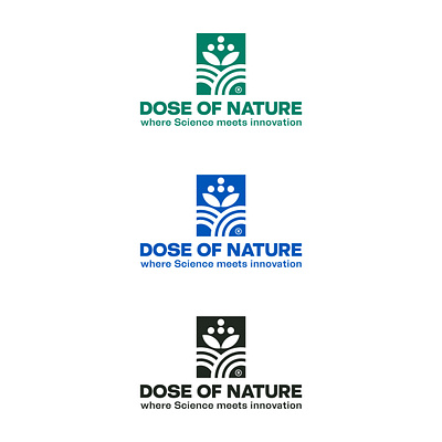 DOSE OF NATURE - where Science meets innovation branding design graphic design health healthy illustrator logo organic skincare vector