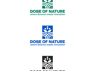 DOSE OF NATURE - where Science meets innovation branding design graphic design health healthy illustrator logo organic skincare vector