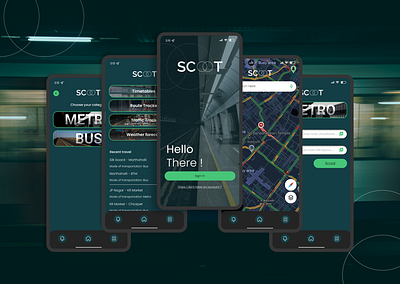 Scoot branding graphic design product ui ux