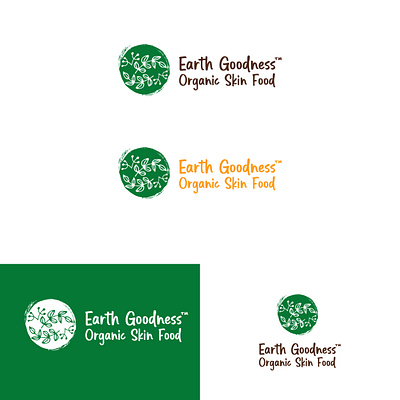 Organic skincare business, made in Australia, branding design earth food goodness graphic design illustrator logo organic skin vector