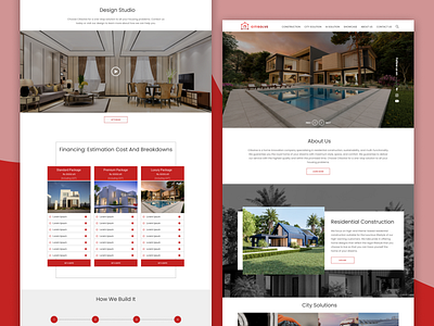 Construction website - Branding & Design brading ui uiux website design