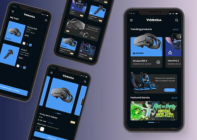 VR AR Mobile Application branding graphic design ui ux