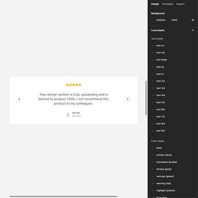 Responsive Testimonial Component in Figma auto layout buttons component properties components design design system figma interface mobile responsive testimonials ui uikit ux web design